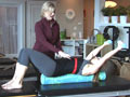 Pilates Arm Exercise on a Foam Roller